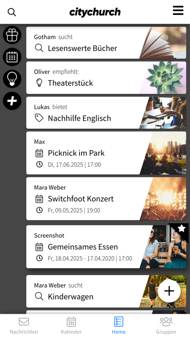 citychurch connect app screenshot