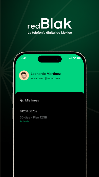 redBlak: eSIM Mexico iPhone screenshot 1 - Productivity app