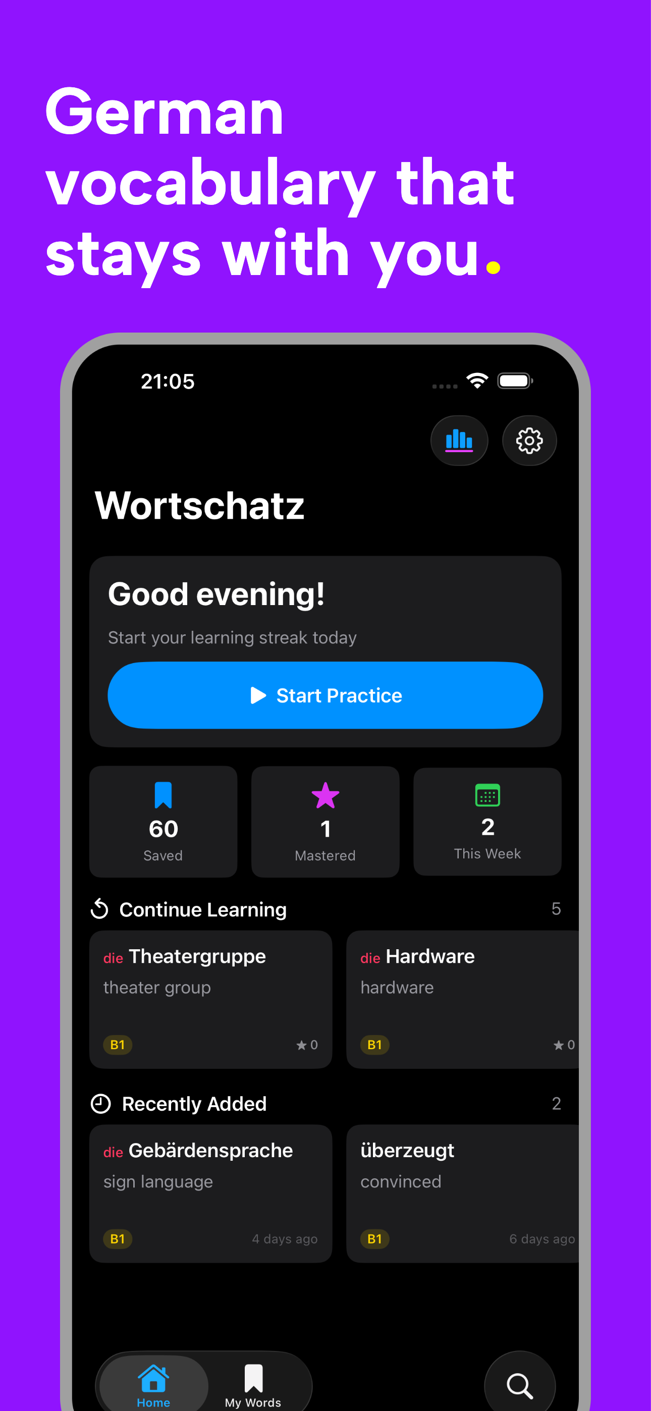 Wortschatz screenshot 2