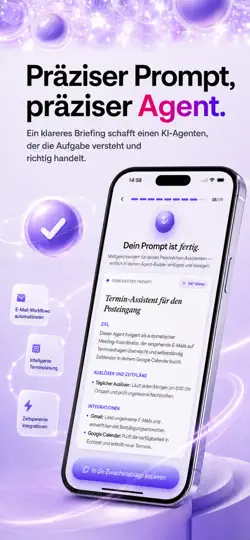 Screenshot von AI Agent Builder Architect auf dem iPhone 2