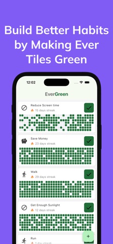 Evergreen Habit Tracker Screenshot 1 of 4