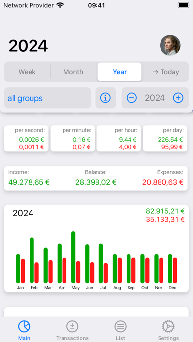 Screenshot #1 pour Live Budget - Money Manager