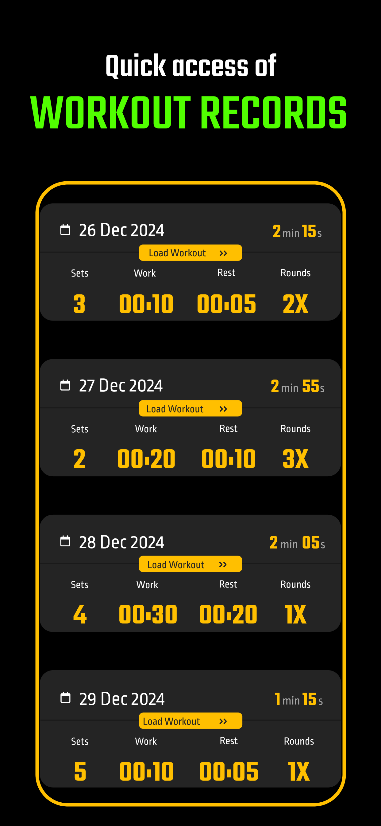 TABATA Timer Interval Timer screenshot 8