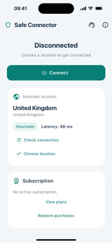 Safe Connector - VPN Screenshot 1 of 4