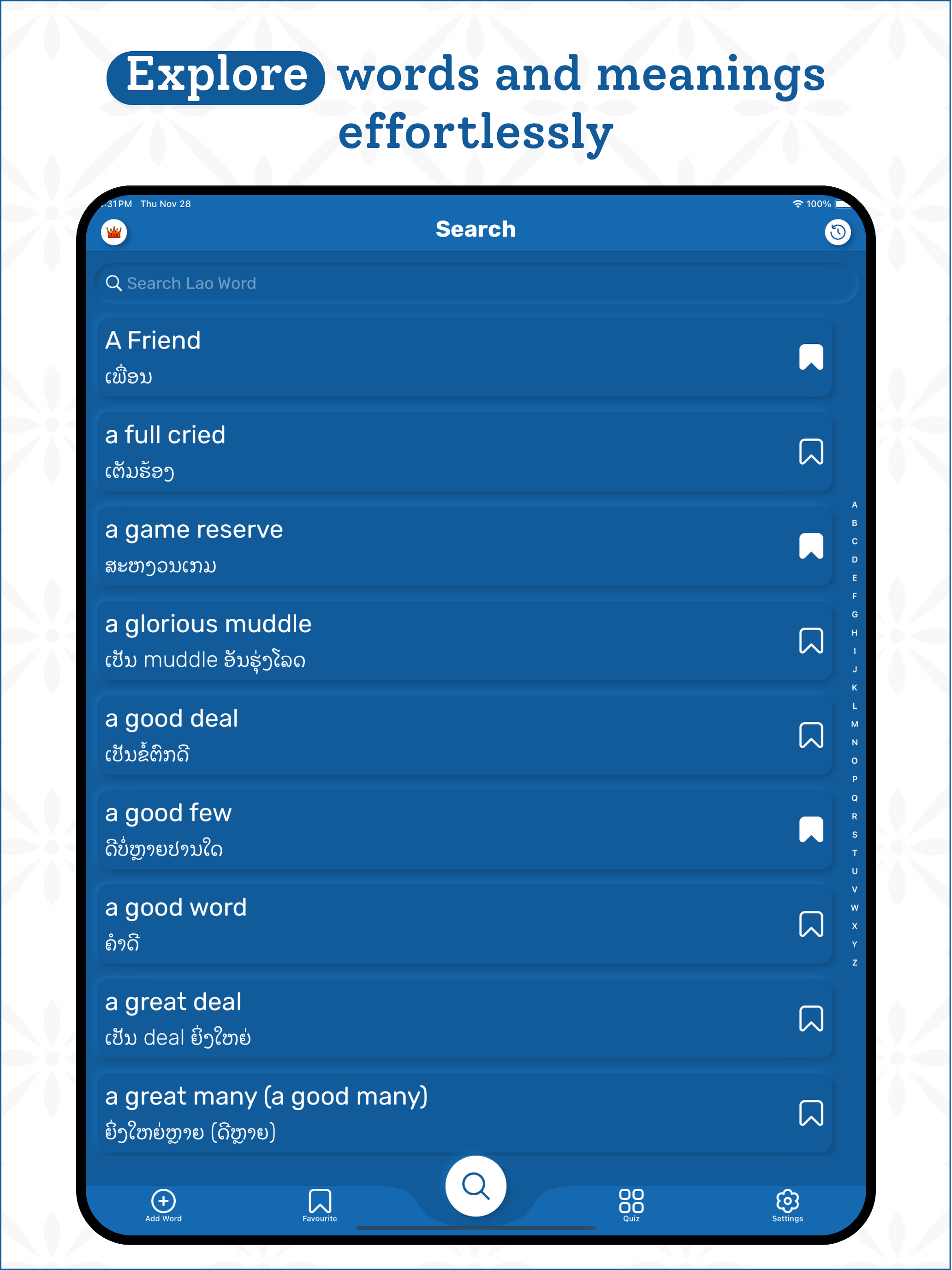 Lao | Lao Dictionary screenshot 10