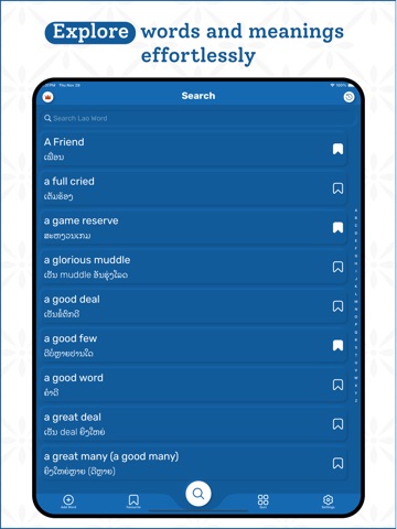 Lao | Lao Dictionary iPad screenshot