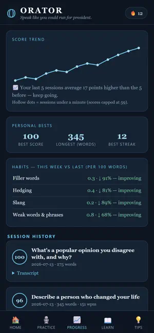 Orator: Speech Coach screenshot 3