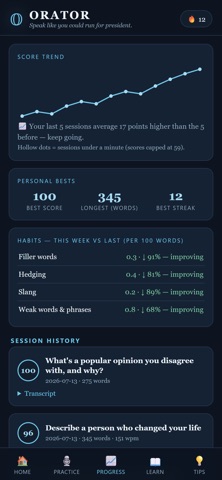 Orator: Speech Coach Screenshot 3 of 5
