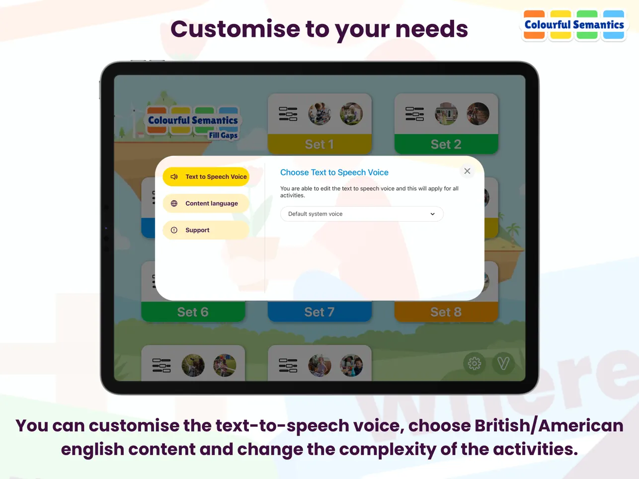 Screenshot #5 pour Colourful Semantics Fill Gaps