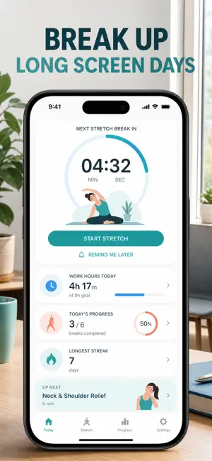 Stretch Reminder: Desk Timer screenshot 1
