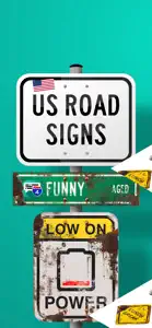 Funny Road Signs USA (Aged) screenshot #1 for iPhone