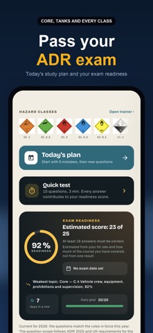 ADR Test: Dangerous Goods Screenshot 1 of 8