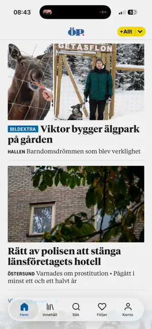 ÖP Nyhetsapp screenshot 2