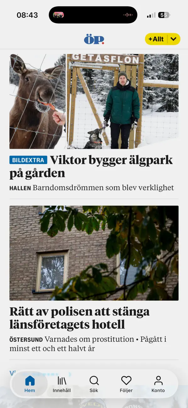 Screenshot #2 pour ÖP Nyhetsapp