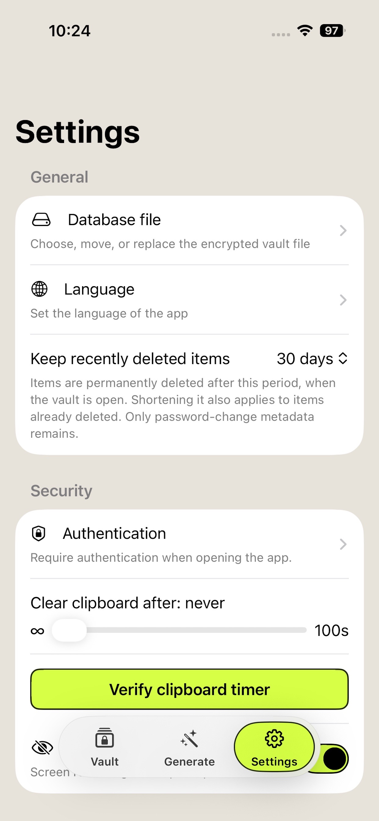Screenshot 3 of 0xVault