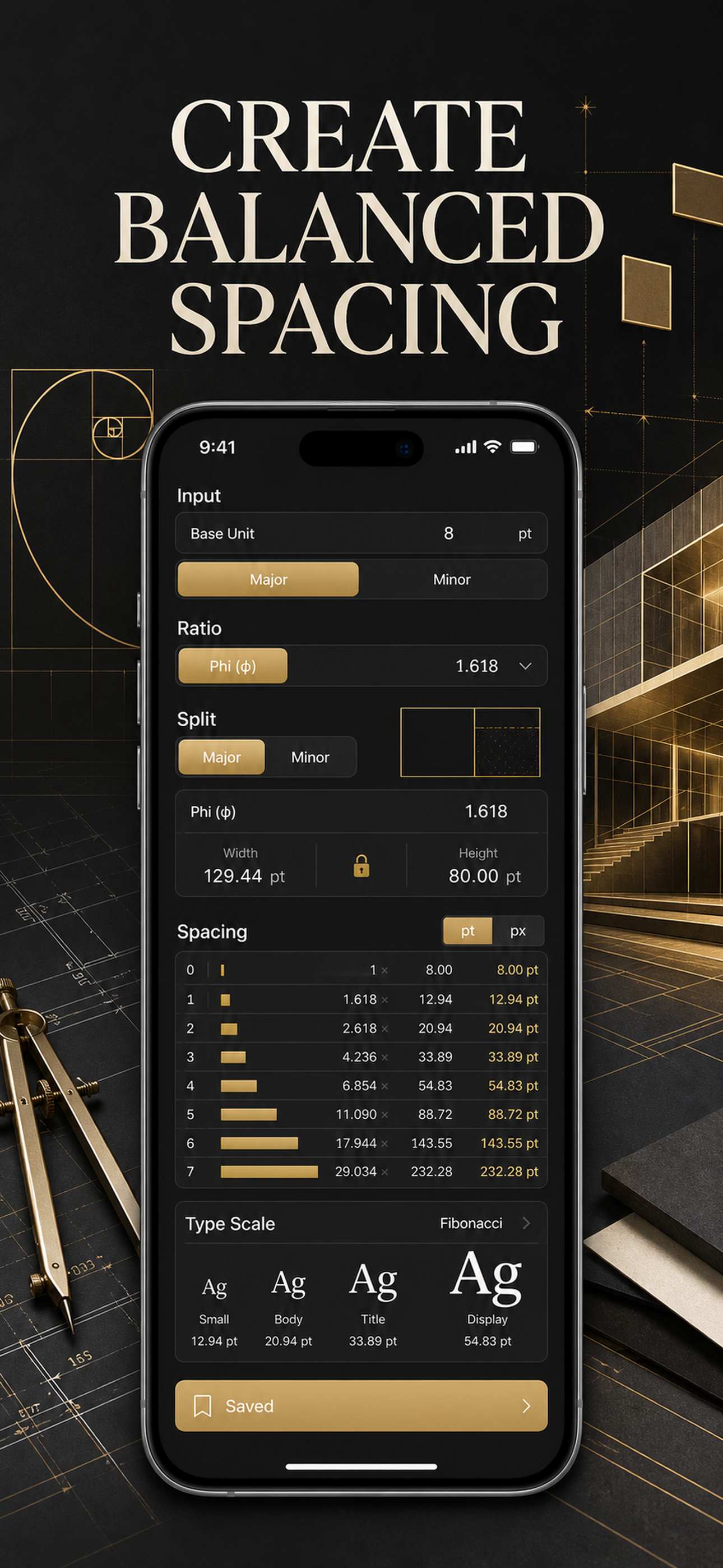 Golden Ratio Calc & Grid screenshot 4