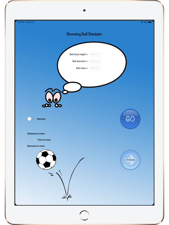 Bouncing ball simulator (iOS) 由: Konstantinos Ladiellis Bouncing ball simulator (iOS) 由: Konstantinos Ladiellis