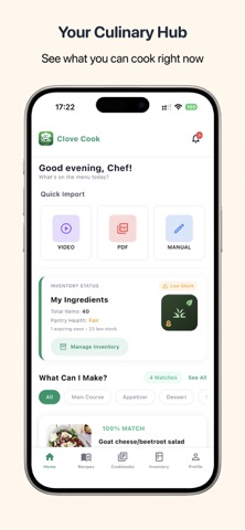 Clove Cook - Recipe Organizer iPhone screenshot