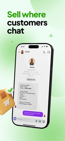 Orders: Sell on WhatsApp & IG iPhone screenshot