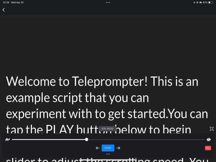 Teleprompter  Video Recorder