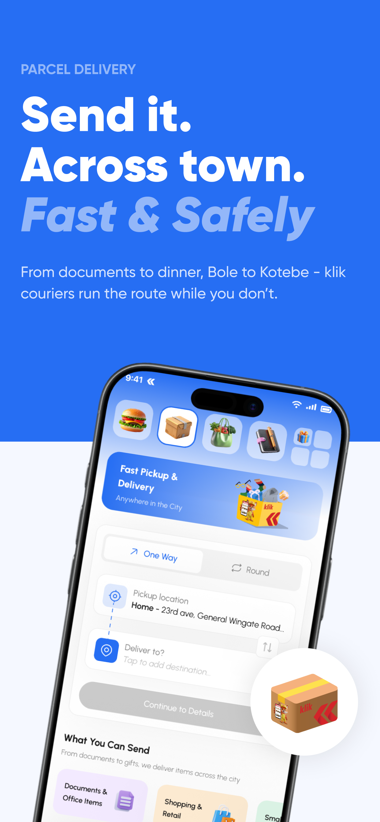 klik Delivery - Food & more screenshot 3