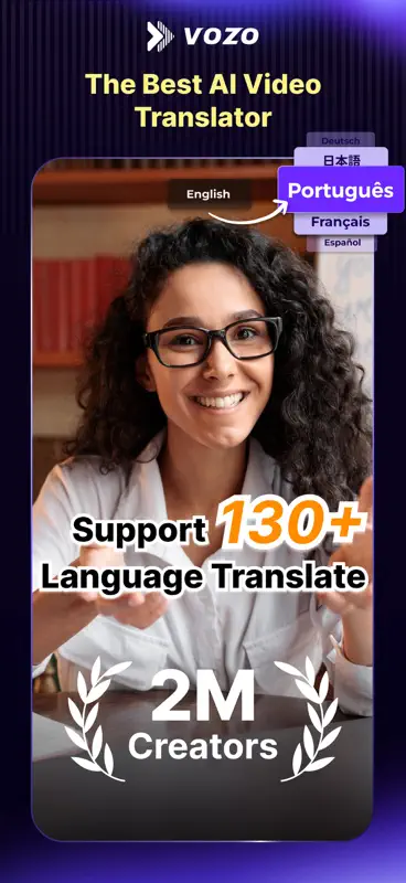 Vozo AI Video Translator & Dub screenshot 1 of 10