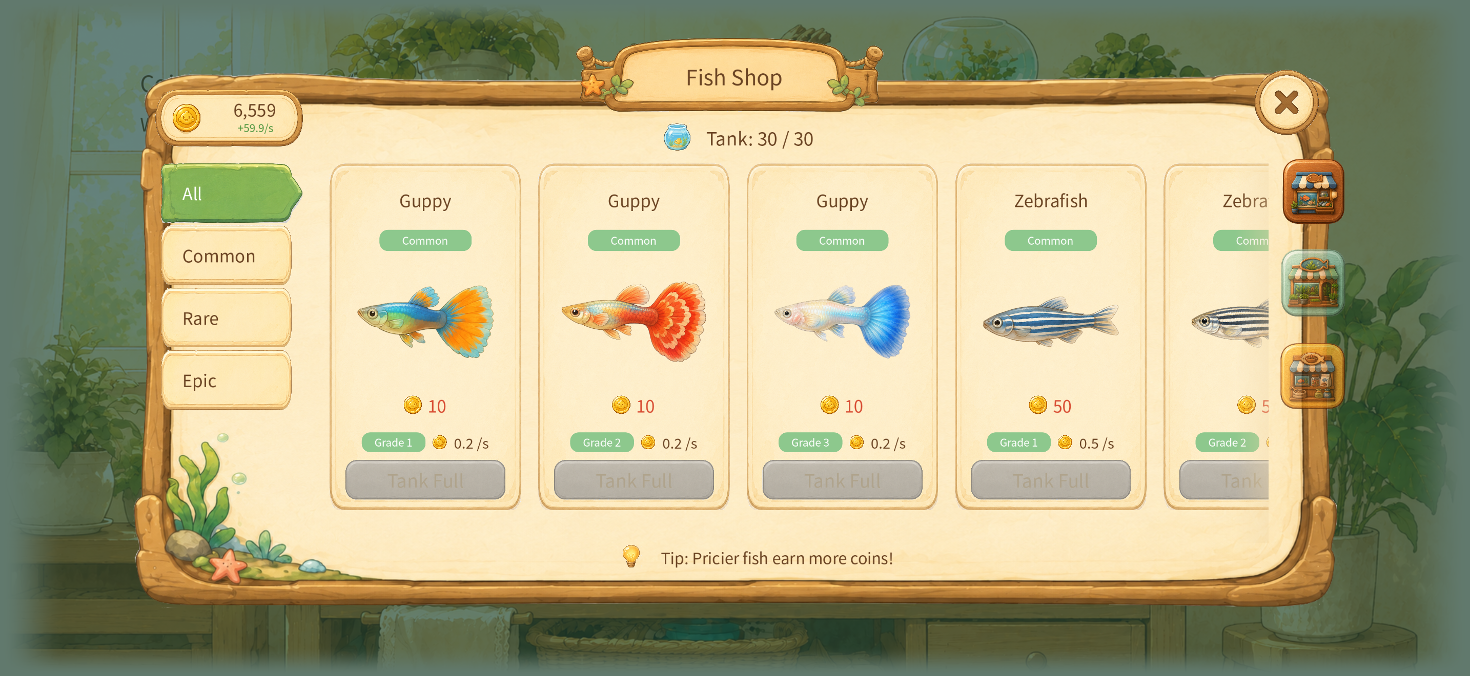 FishFish: Cozy Aquarium screenshot 7