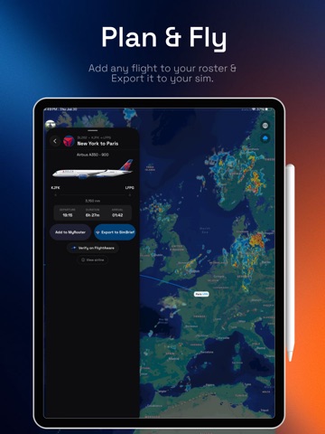 Loxim: Sim Tracker & Flights iPad screenshot