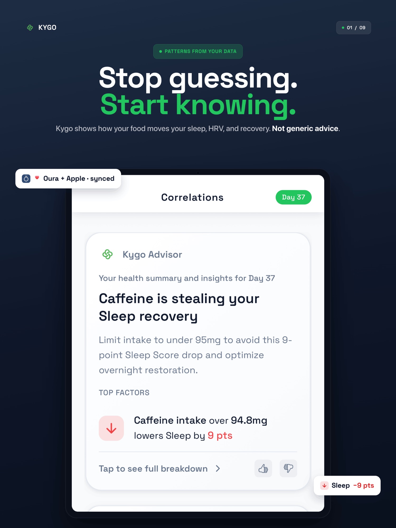 Kygo Health: Nutrition Tracker screenshot 10
