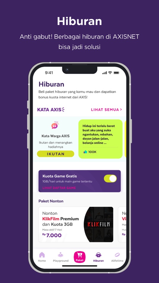 #6. AXISNet (iOS) By: PT XL Axiata Tbk