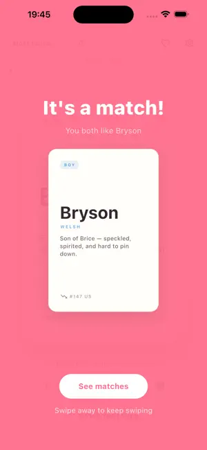 BabyDeck: Baby Name Matcher screenshot 3