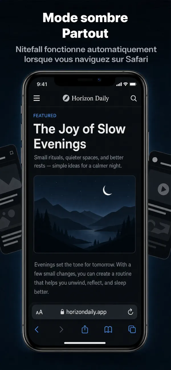Screenshot #2 pour Nitefall: Mode Nuit pour Web