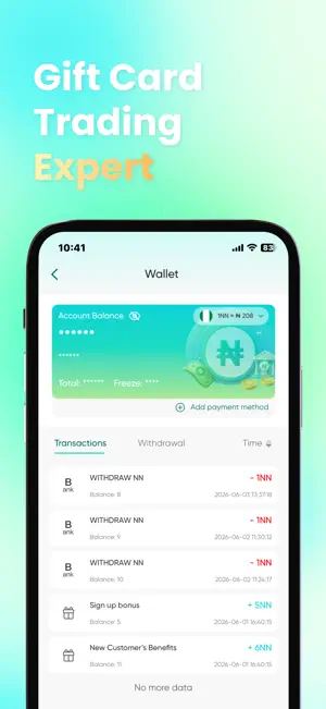 NJ Gift Card:sell gift cards screenshot 2