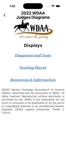 2022 WDAA Judges Diagrams iPhone screenshot