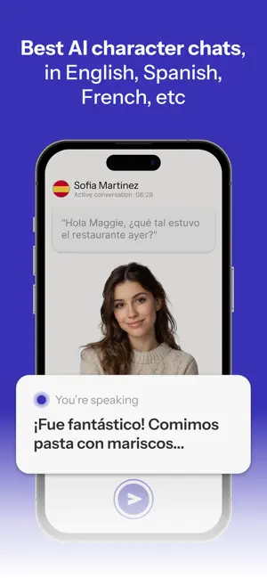 Speak languages: Banter AI screenshot 2