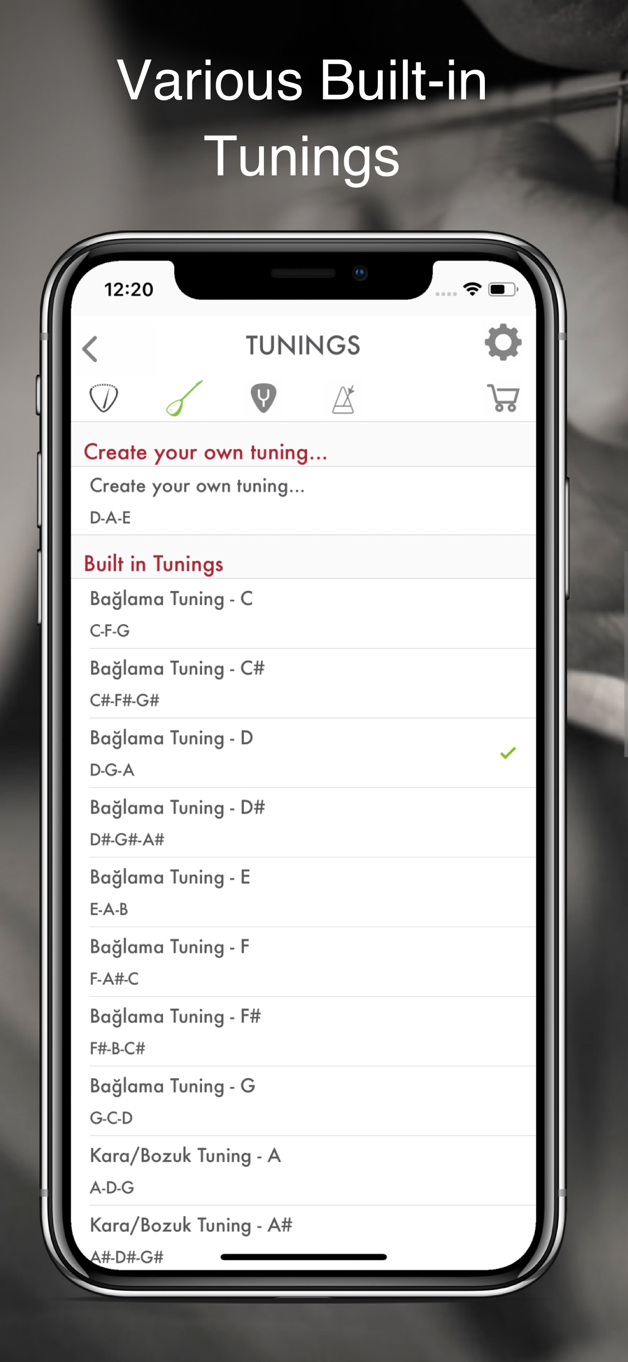 Saz Tuner - Baglama Akort App screenshot 2