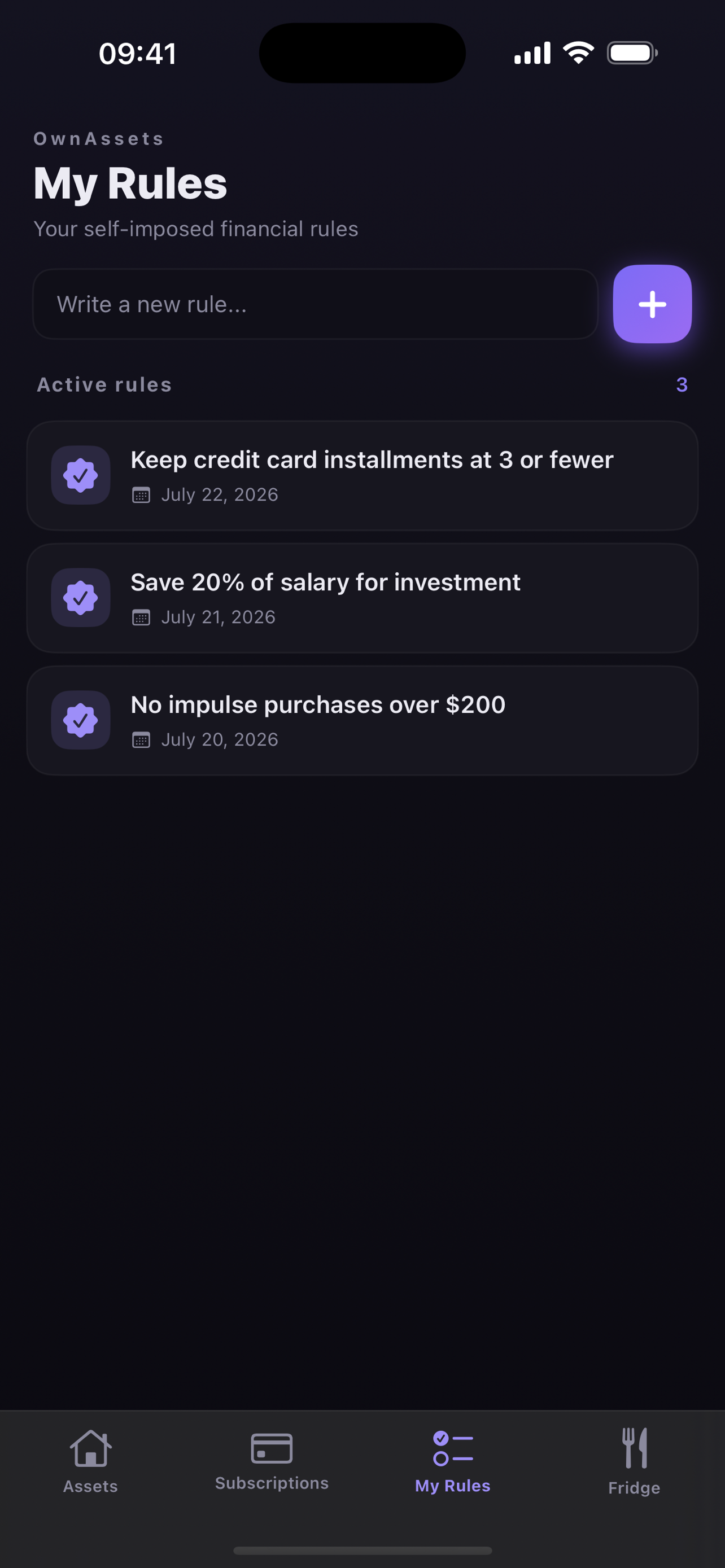 OwnAssets screenshot 3