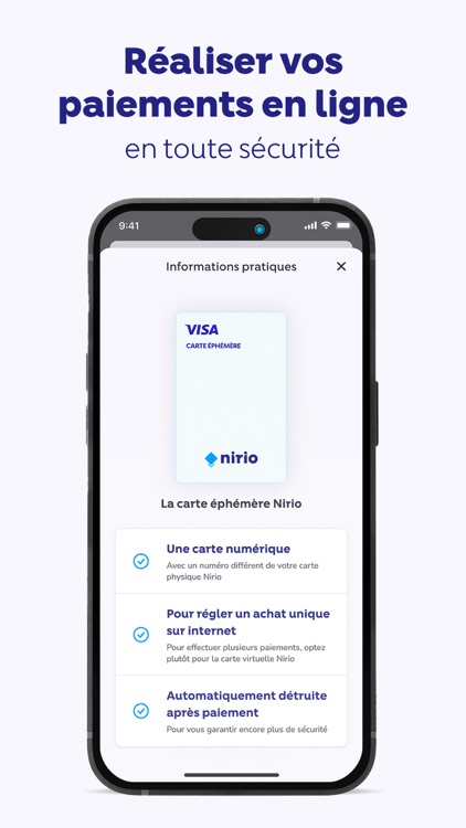 Nirio, services de paiement