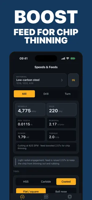 Feedrate: CNC Speeds & Feeds screenshot 3