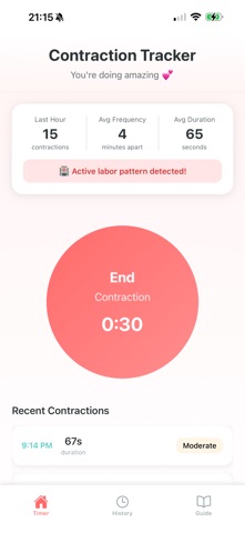 Contraction & Baby Tracker Screenshot 1 of 6