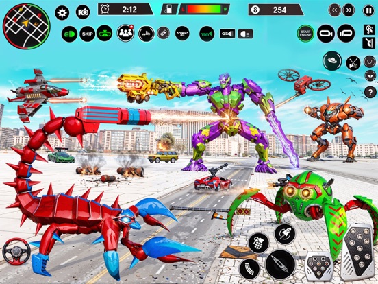 Schorpioen Robot Auto het schi iPad app afbeelding 6