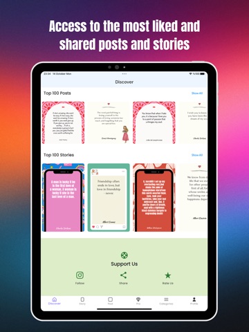 Trend Post Quotes iPad screenshot