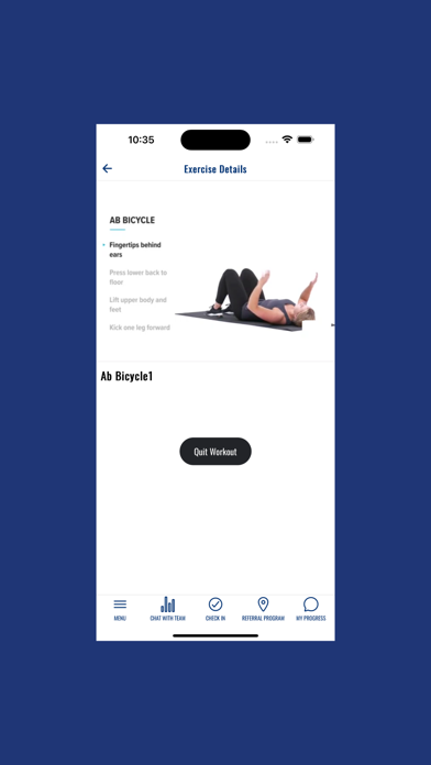 Blue Moon Fitness Clubs Screenshot
