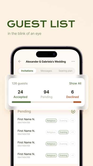 Faire-part app Screenshot