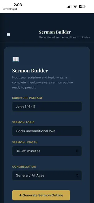 PastorAI - Ministry Tools screenshot 2