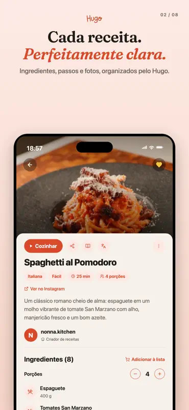 Chef Hugo: Receitas e Cozinha screenshot 2 of 8