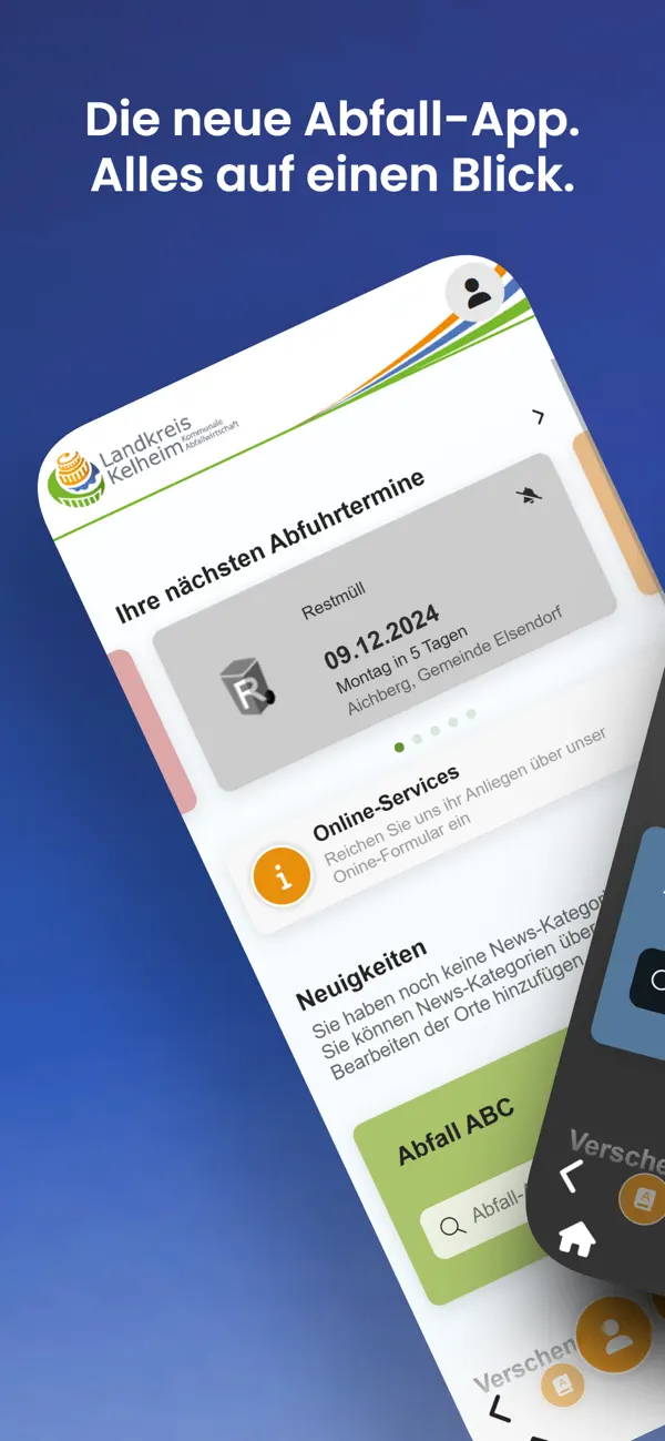 Screenshot #1 pour Landkreis Kelheim Abfall-App