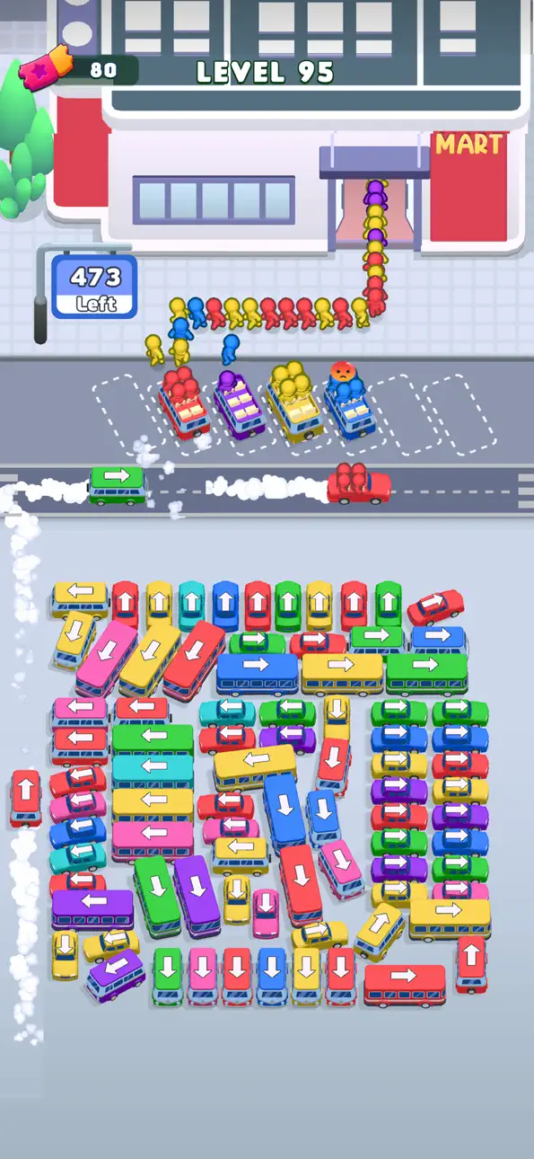 Bus Escape: Traffic Jam iOS Mod IPA screenshot 1 - iOS game interface