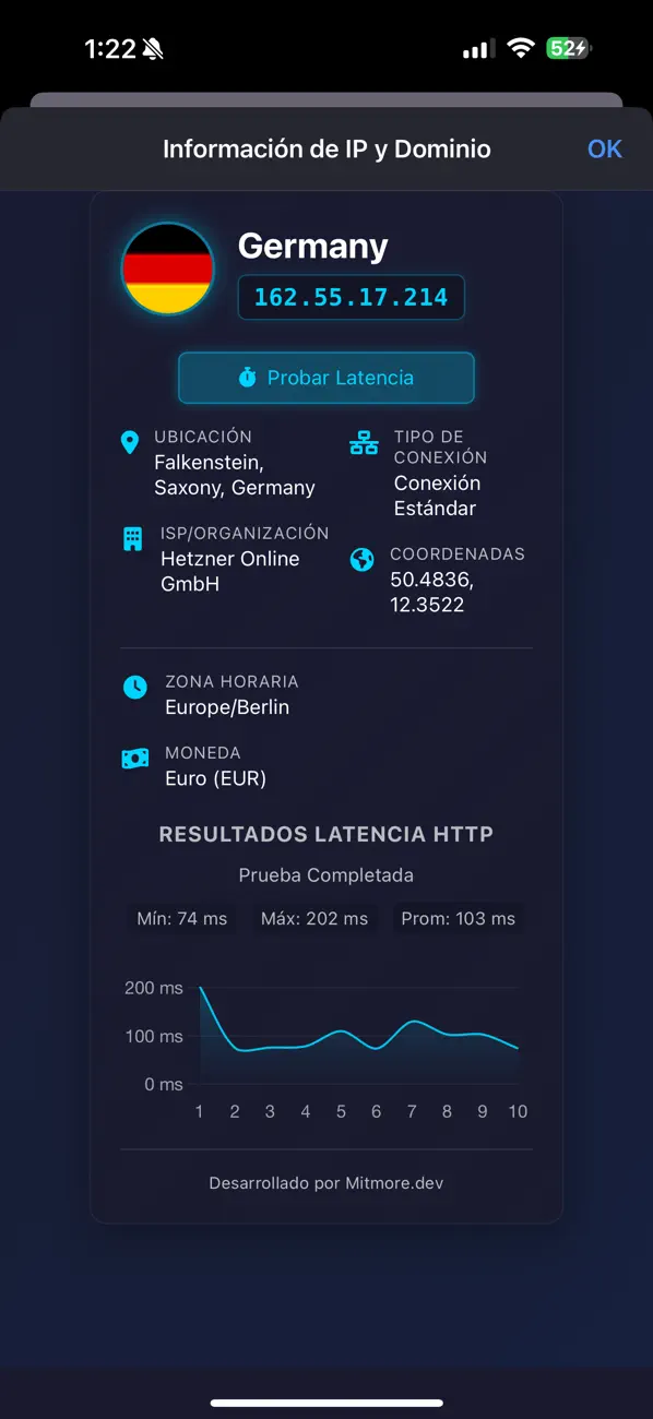 Screenshot #2 pour IP Domain Flag Info