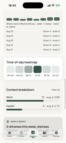 Relief - CBT Reframing Tool Screenshot 6 of 6